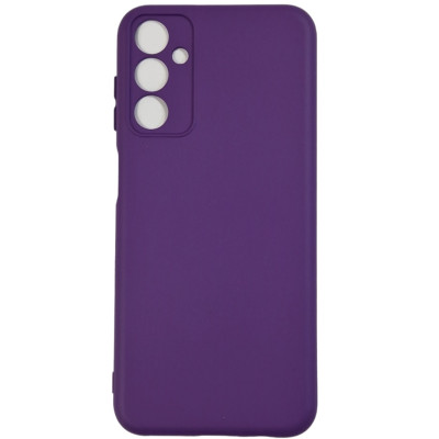 Накладка (з мікрофіброю) Silicone Cover Lakshmi Full Camera для Samsung M14 5G- фіолетовий