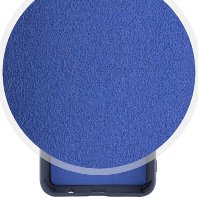 Накладка (з мікрофіброю) Silicone Cover Lakshmi Full Camera для Samsung M33 5G- ультра-синій