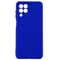 Накладка (з мікрофіброю) Silicone Cover Lakshmi Full Camera для Samsung M33 5G- ультра-синій