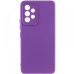 Накладка (з мікрофіброю) Silicone Cover Lakshmi Full Camera для Samsung M54 5G- фіолетовий