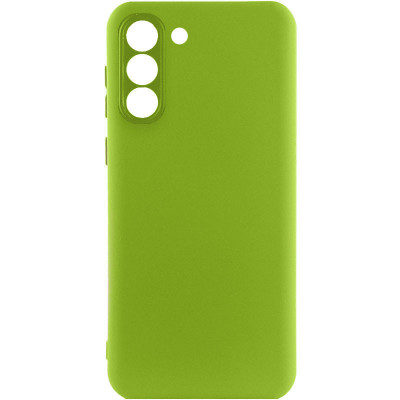 Накладка (з мікрофіброю) Silicone Cover Lakshmi Full Camera для Samsung S22- фісташковий