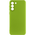 Накладка (з мікрофіброю) Silicone Cover Lakshmi Full Camera для Samsung S22- фісташковий