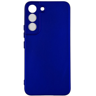 Накладка (з мікрофіброю) Silicone Cover Lakshmi Full Camera для Samsung S22- ультра-синій