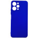 Накладка (з мікрофіброю) Silicone Cover Lakshmi Full Camera для Xiaomi Redmi 12 / Poco M6 Pro 5G- ультра-синій