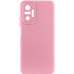 Накладка (з мікрофіброю) Silicone Cover Lakshmi Full Camera для Xiaomi Redmi Note 10 Pro / Note 10 Pro Max- рожевий