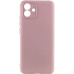 Накладка (з мікрофіброю) Silicone Cover Lakshmi Full Camera для Samsung A05 / A055- рожевий пісок