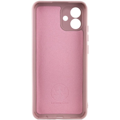 Накладка (з мікрофіброю) Silicone Cover Lakshmi Full Camera для Samsung A05 / A055- рожевий пісок