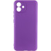 Накладка (з мікрофіброю) Silicone Cover Lakshmi Full Camera для Samsung A05 / A055- фіолетовий