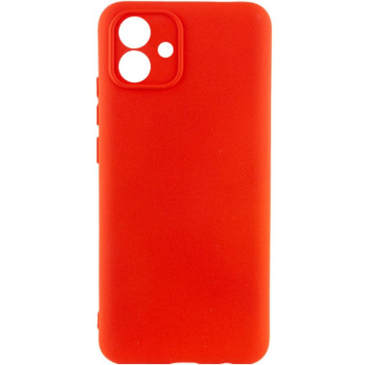 Накладка (з мікрофіброю) Silicone Cover Lakshmi Full Camera для Samsung A05 / A055- червоний