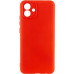Накладка (з мікрофіброю) Silicone Cover Lakshmi Full Camera для Samsung A05 / A055- червоний