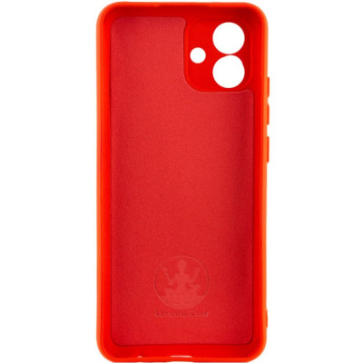 Накладка (з мікрофіброю) Silicone Cover Lakshmi Full Camera для Samsung A05 / A055- червоний