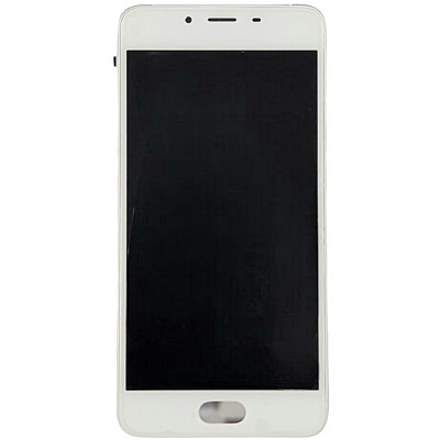 Дисплей для мобільного телефона Meizu U10 (U680H) with frame з тачскріном White Дисплей для мобільного телефона Meizu U10 (U680H) with frame з тачскріном White
