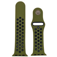 Ремінець Sport перфорація для Apple Watch 38/40/41/42mm(ser.10)- оливковий Ремінець Sport перфорація для Apple Watch 38/40/41/42mm(ser.10)- оливковий