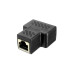 Перехідник-розгалужувач крученої пари UTP Rj-45 F to 2*RJ-45 F (1 Rj45 to 2 Rj45)- чорний Перехідник-розгалужувач крученої пари UTP Rj-45 F to 2*RJ-45 F (1 Rj45 to 2 Rj45)- чорний