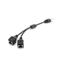 Перехідник-розгалужувач крученої пари UTP Rj-45 M to 2*RJ-45 F (1 Rj45 to 2 Rj45) кабель Перехідник-розгалужувач крученої пари UTP Rj-45 M to 2*RJ-45 F (1 Rj45 to 2 Rj45) кабель