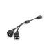 Перехідник-розгалужувач крученої пари UTP Rj-45 M to 2*RJ-45 F (1 Rj45 to 2 Rj45) кабель