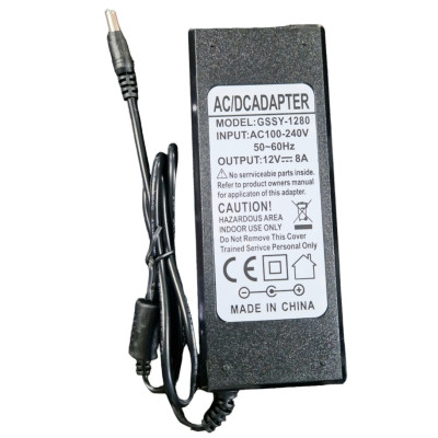 Мережевий зарядний пристрій 12V/8A (5.5 * 2.5mm)