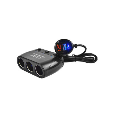 Автомобільний розгалужувач Olesson 1518 1USB / 3 гнізда прикурювача (12V/24V) Автомобільний розгалужувач Olesson 1518 1USB / 3 гнізда прикурювача (12V/24V)