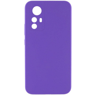 Накладка (з мікрофіброю) Soft Silk для Xiaomi Redmi Note 12s- бузковий