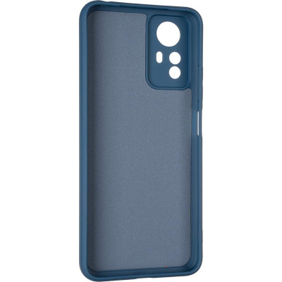 Накладка (з мікрофіброю) Soft Silk для Xiaomi Redmi Note 12s- темно-синій