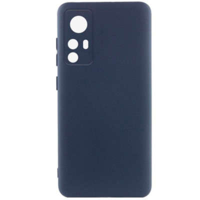 Накладка (з мікрофіброю) Soft Silk для Xiaomi Redmi Note 12s- темно-синій