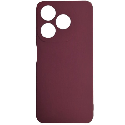 Накладка (з мікрофіброю) Soft Silk для Tecno Spark 10c 2023- марсала