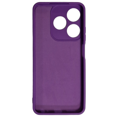 Накладка (з мікрофіброю) Soft Silk для Tecno Spark 10c 2023- бузковий