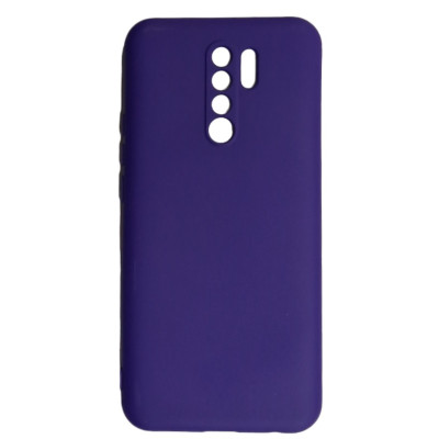 Накладка (з мікрофіброю) Soft Silk для Xiaomi Redmi 9- бузковий