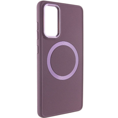 Накладка Bonbon Metal Style with Magnetic для Samsung S22 Plus- марсала