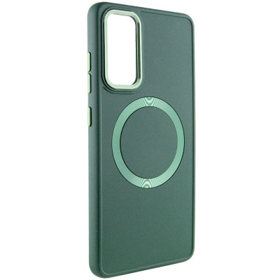 Накладка Bonbon Metal Style with Magnetic для Samsung S23- темно-зелений Накладка Bonbon Metal Style with Magnetic для Samsung S23- темно-зелений
