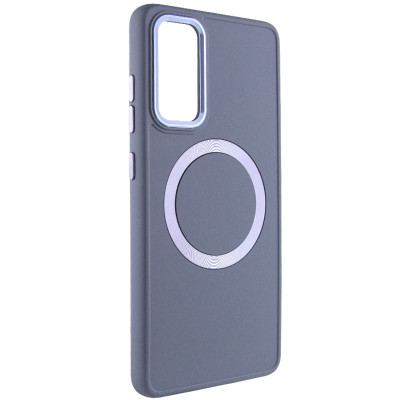 Накладка Bonbon Metal Style with Magnetic для Samsung S23- сіра лаванда