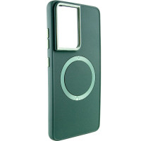 Накладка Bonbon Metal Style with Magnetic для Samsung S23 Ultra- темно-зелений Накладка Bonbon Metal Style with Magnetic для Samsung S23 Ultra- темно-зелений
