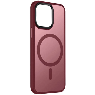 Накладка Metal Buttons with Magnetic Colorful для iPhone 15 Pro (6.1``)- марсала Накладка Metal Buttons with Magnetic Colorful для iPhone 15 Pro (6.1``)- марсала