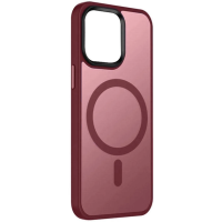 Накладка Metal Buttons with Magnetic Colorful для iPhone 15 Pro Max (6.7``)- марсала Накладка Metal Buttons with Magnetic Colorful для iPhone 15 Pro Max (6.7``)- марсала