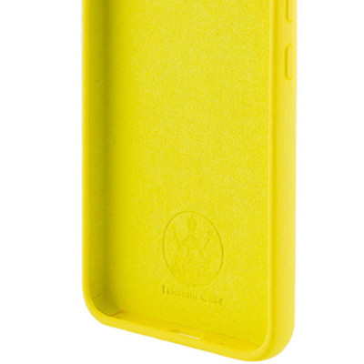 Накладка (з мікрофіброю) Silicone Cover Lakshmi Full Camera для Samsung M34 5G- жовтий