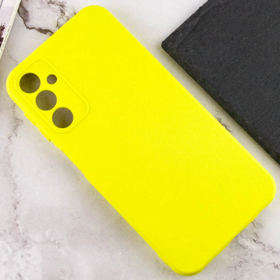Накладка (з мікрофіброю) Silicone Cover Lakshmi Full Camera для Samsung M34 5G- жовтий