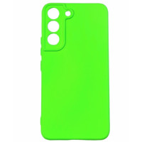 Накладка (з мікрофіброю) Silicone Cover Lakshmi Full Camera для Samsung S22- неоновий зелений