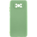 Накладка (з мікрофіброю) Silicone Cover Lakshmi Full Camera для Xiaomi Poco X3 / Poco X3 Pro- фісташковий