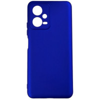 Накладка (з мікрофіброю) Silicone Cover Lakshmi Full Camera для Xiaomi Redmi Note 12 5G / Poco X5 5G- ультра-синій