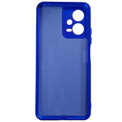 Накладка (з мікрофіброю) Silicone Cover Lakshmi Full Camera для Xiaomi Redmi Note 12 5G / Poco X5 5G- ультра-синій
