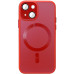 Накладка TPU+Glass Sapphire Midnight with Magnetic для iPhone 15 (6.1``)- червоний