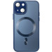 Накладка TPU+Glass Sapphire Midnight with Magnetic для iPhone 15 Plus (6.7``)- темно-синій