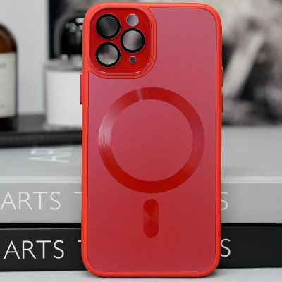 Накладка TPU+Glass Sapphire Midnight with Magnetic для iPhone 15 Pro (6.1``)- червоний Накладка TPU+Glass Sapphire Midnight with Magnetic для iPhone 15 Pro (6.1``)- червоний
