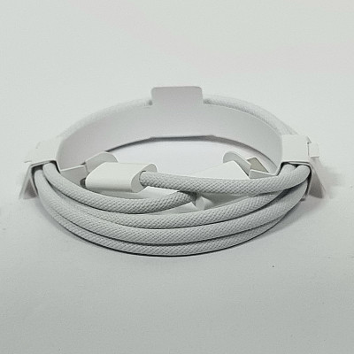USB-C кабель Apple textile 60W Type-C to Type-C (тех.пак)- білий USB-C кабель Apple textile 60W Type-C to Type-C (тех.пак)- білий