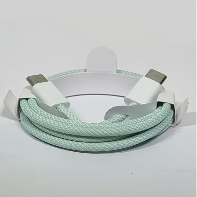 USB-C кабель Apple color textile 60W Type-C to Type-C- зелений USB-C кабель Apple color textile 60W Type-C to Type-C- зелений