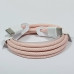 USB-C кабель Apple color textile 60W Type-C to Type-C- рожевий