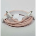 USB-C кабель Apple color textile 60W Type-C to Type-C- рожевий
