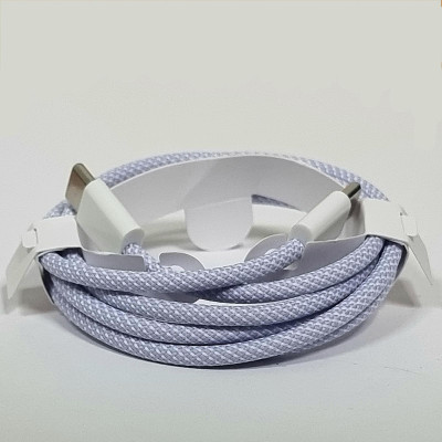 USB-C кабель Apple color textile 60W Type-C to Type-C- бузковий USB-C кабель Apple color textile 60W Type-C to Type-C- бузковий