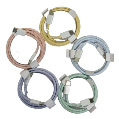 USB-C кабель Apple color textile 60W Type-C to Type-C- бузковий USB-C кабель Apple color textile 60W Type-C to Type-C- бузковий