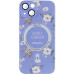 Накладка Secret Garden with Magnetic для iPhone 14 (6.1`)- бузковий